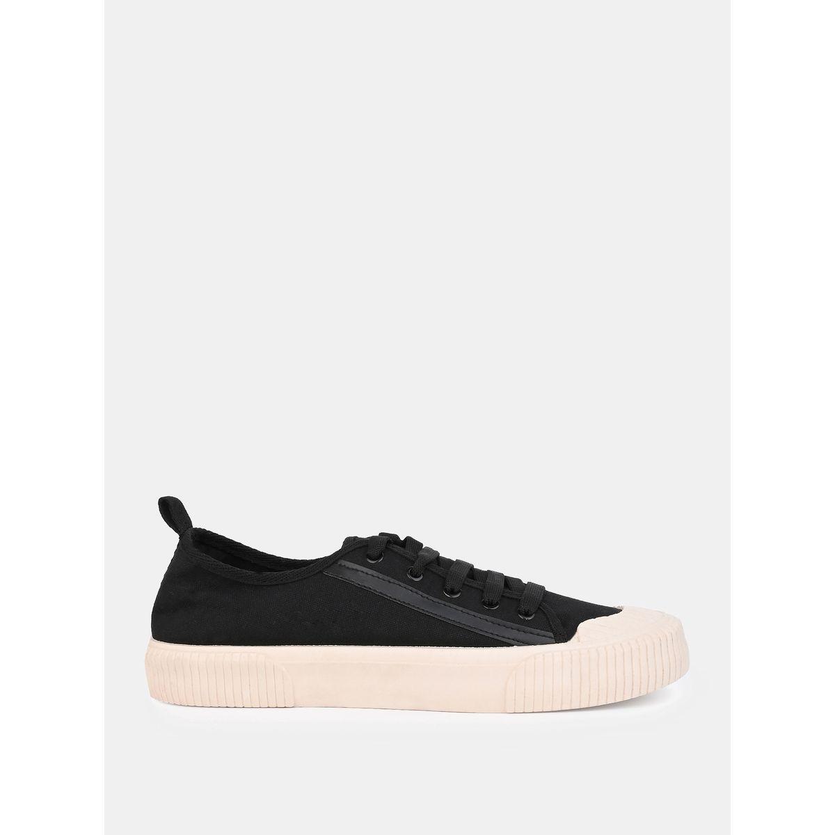 Styli Tape Detail Canvas Lace Up Sneakers-men-shoes-sneakers-image-5
