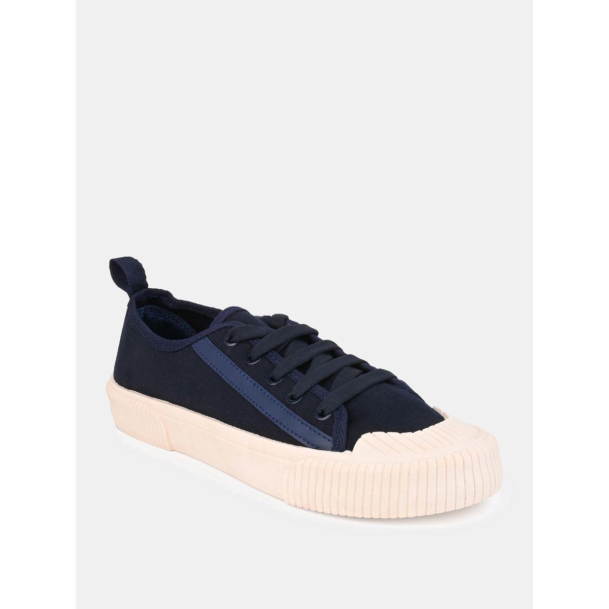 Styli Tape Detail Canvas Lace Up Sneakers-men-shoes-sneakers-image-2