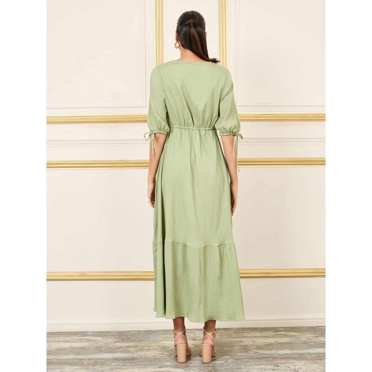 فستان طويل بحافة واسعة وخصر مطاطي-women-clothing-dresses-image-4