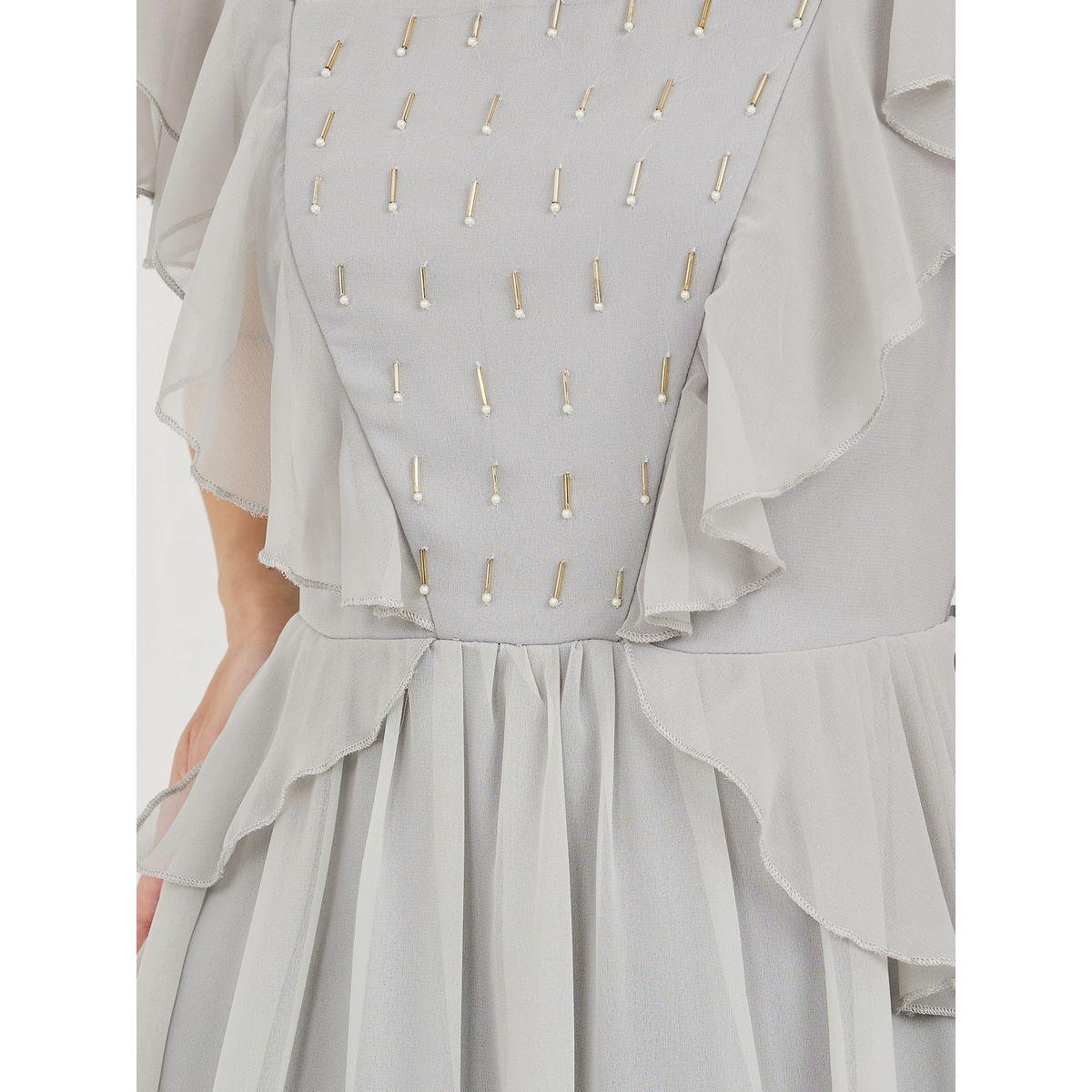 Styli Embellished Ruffle Detail A-Line Maxi Dress-women-clothing-dresses-image-3