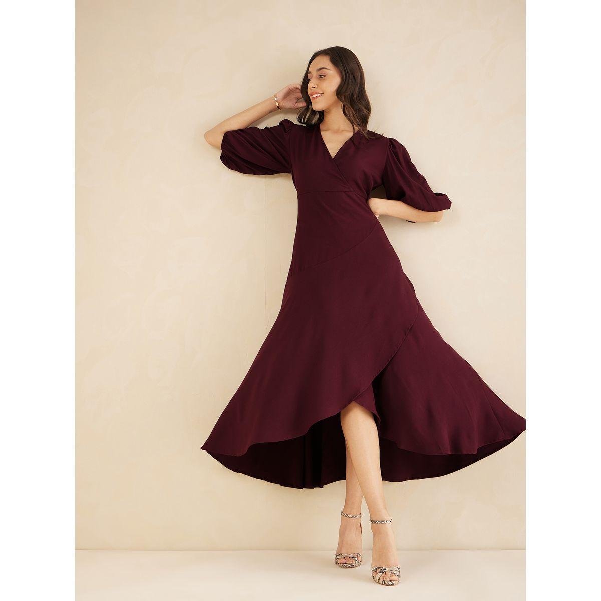 Femmella X Styli  Frill Edge Wrap Front Maxi Dress-women-clothing-dresses-image-5