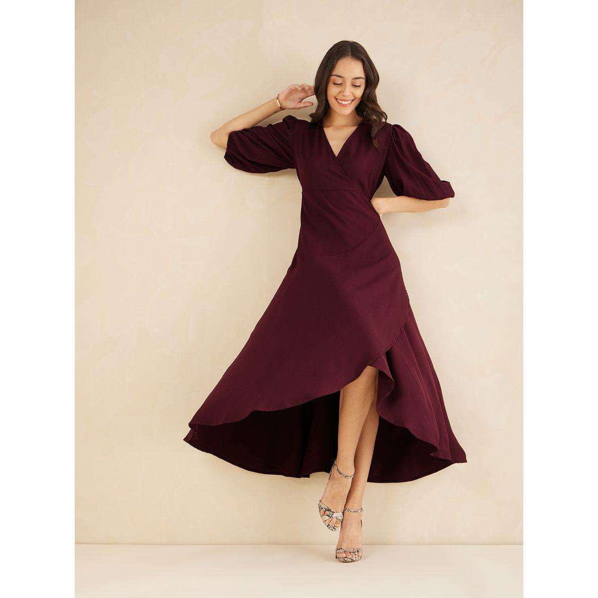Femmella X Styli  Frill Edge Wrap Front Maxi Dress-women-clothing-dresses-image-6