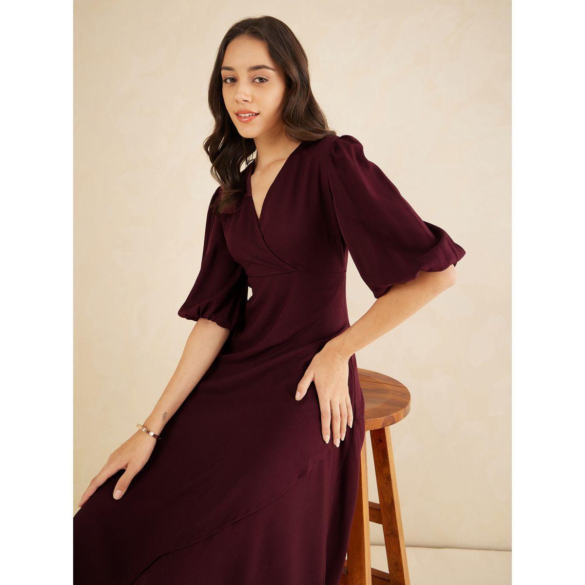 Femmella X Styli  Frill Edge Wrap Front Maxi Dress-women-clothing-dresses-image-8