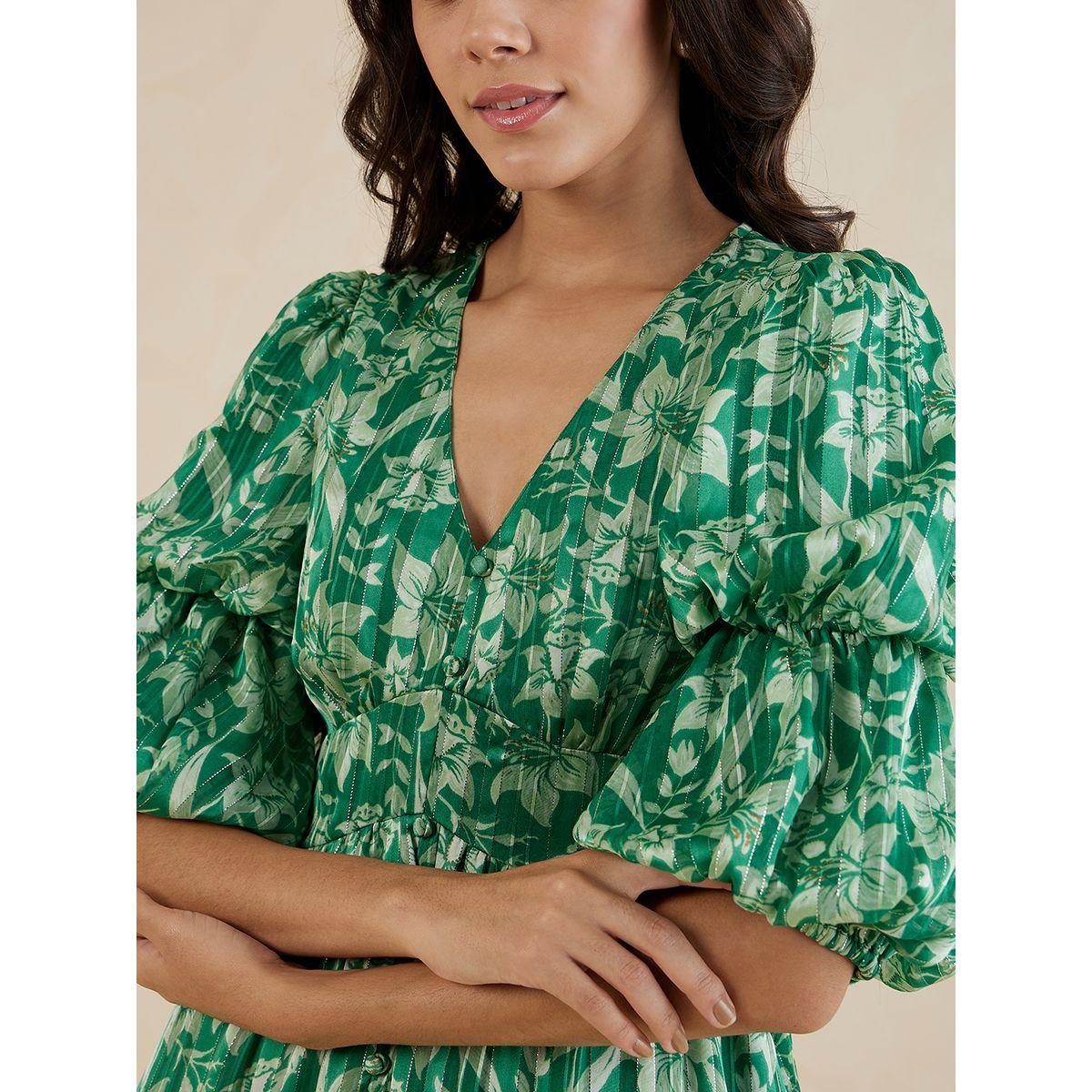 فستان طويل مطبع بطبعة زهور-women-clothing-dresses-image-6