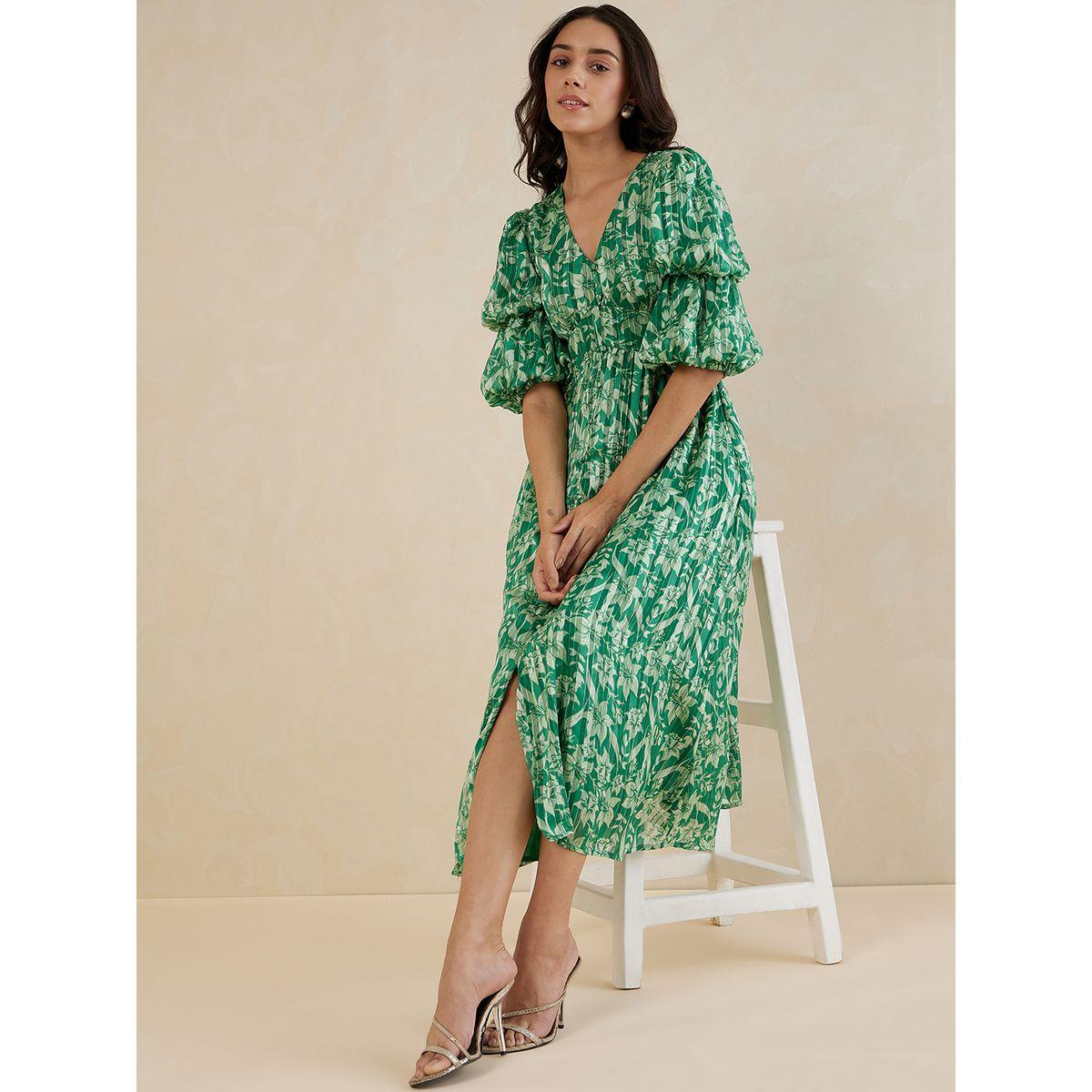 فستان طويل مطبع بطبعة زهور-women-clothing-dresses-image-7