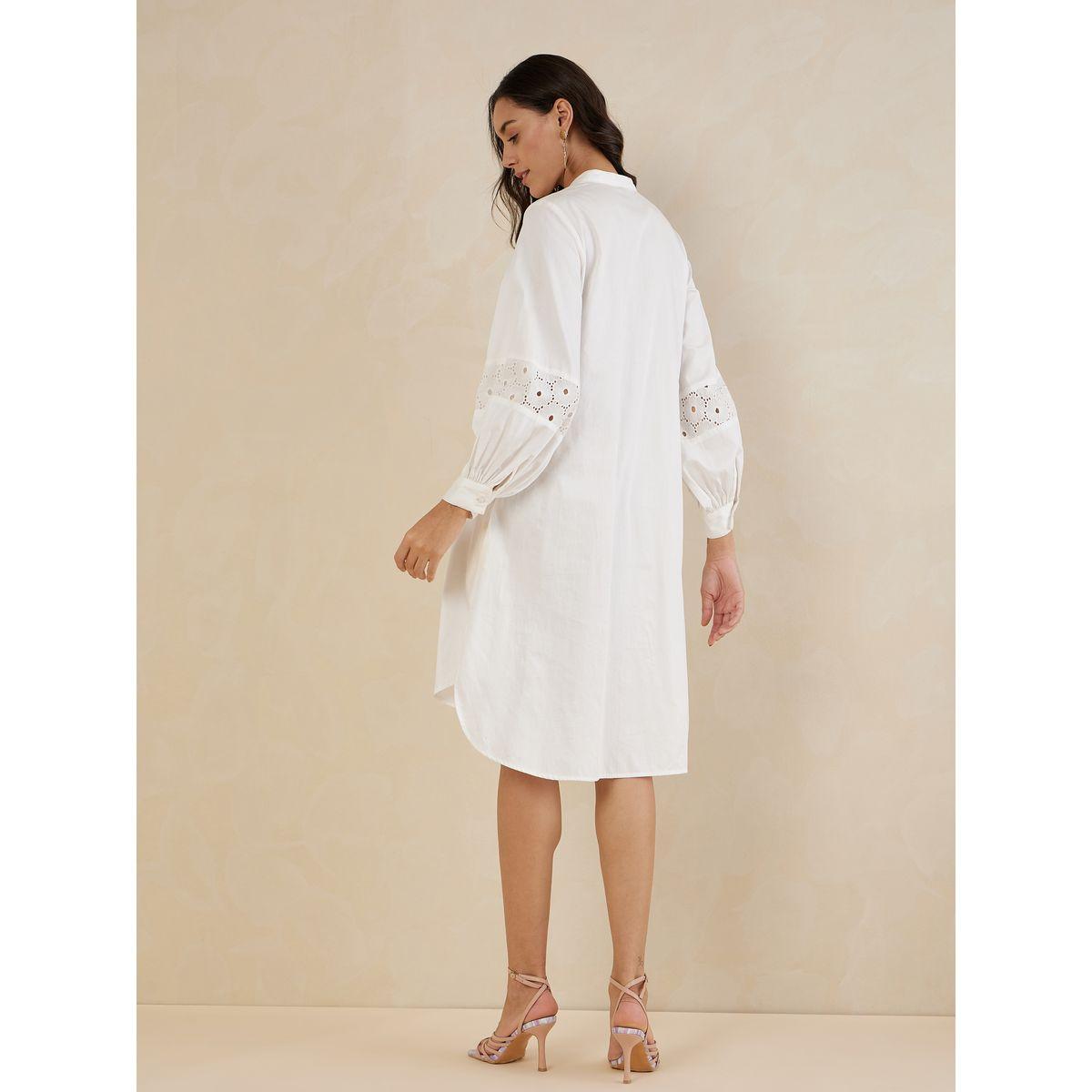 فستان بطول الركبة وتفاصيل دانتيل فِميلا × ستايلي-women-clothing-dresses-image-3