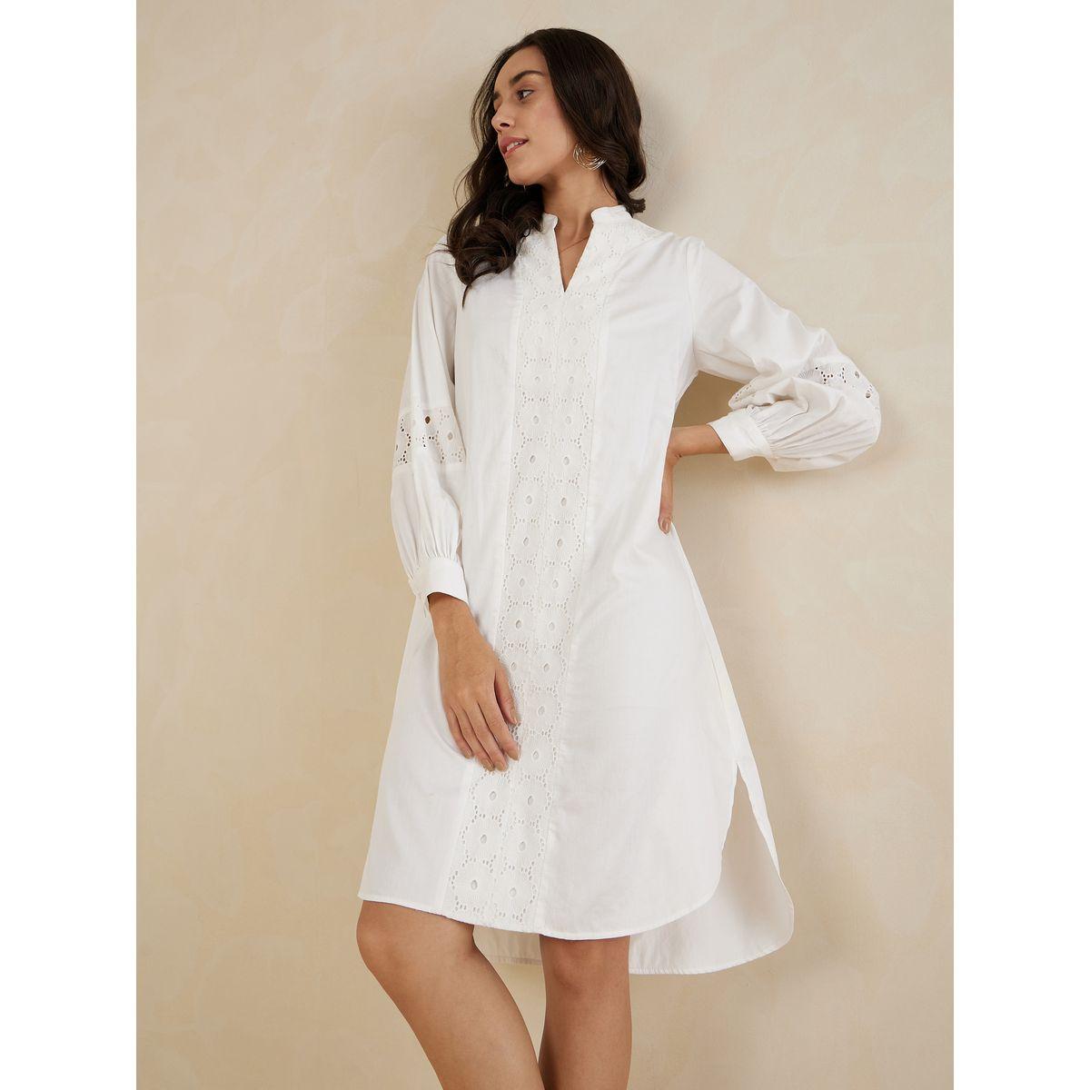 فستان بطول الركبة وتفاصيل دانتيل فِميلا × ستايلي-women-clothing-dresses-image-7
