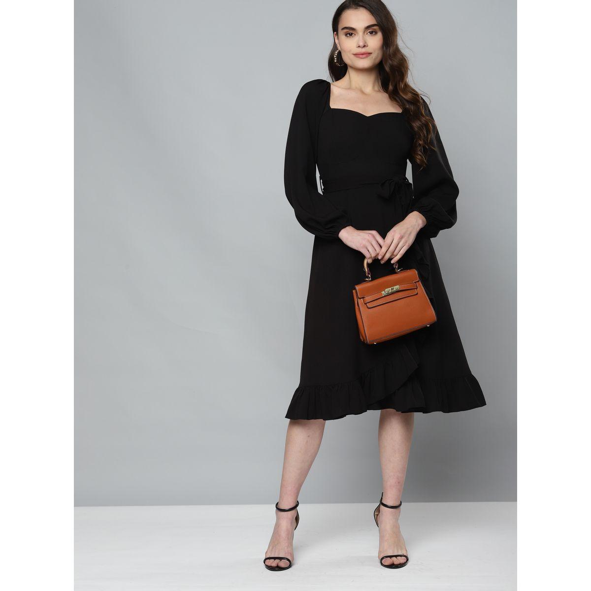فستان ميدي بياقة على شكل قلب-women-clothing-dresses-image-4