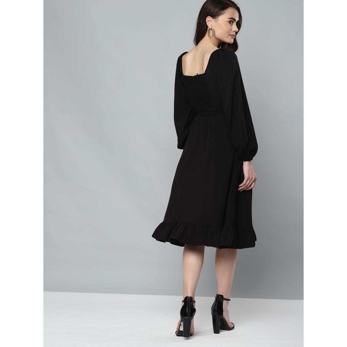 فستان ميدي بياقة على شكل قلب-women-clothing-dresses-image-5
