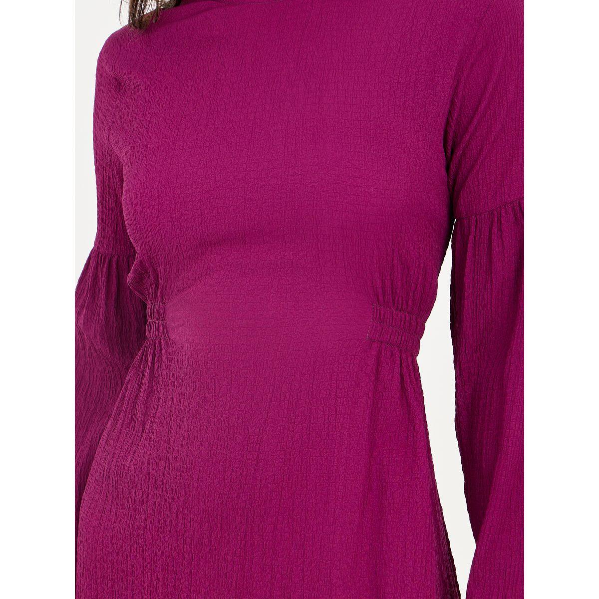 فستان ميدي بتفاصيل بارزة الملمس-women-clothing-dresses-image-3