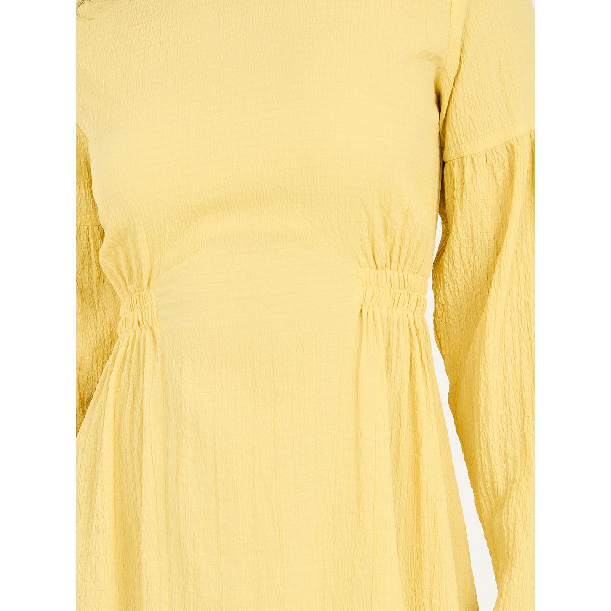 فستان ميدي بزمة وتفاصيل بارزة الملمس-women-clothing-dresses-image-3