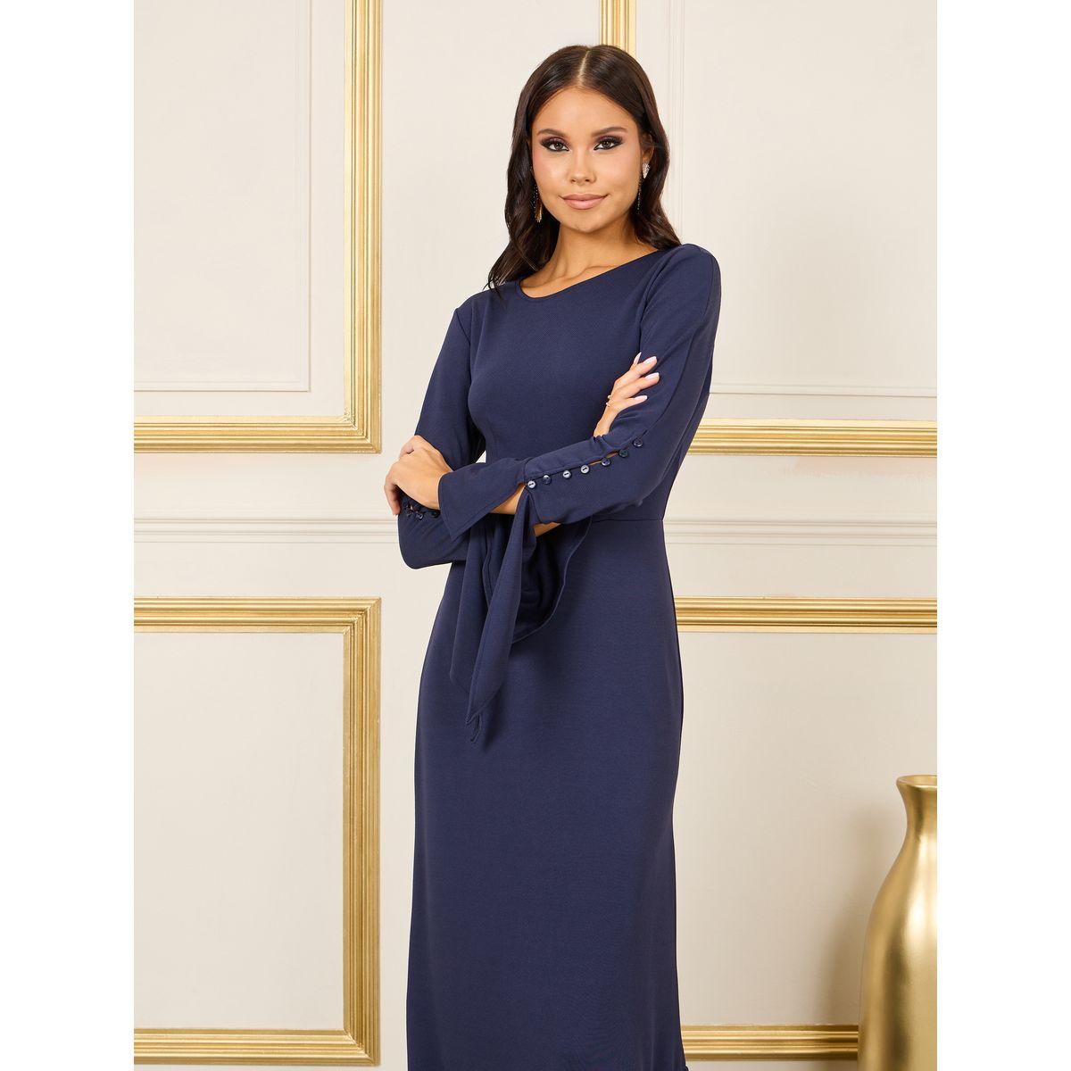 فستان طويل بتفاصيل كشكش-women-clothing-dresses-image-2