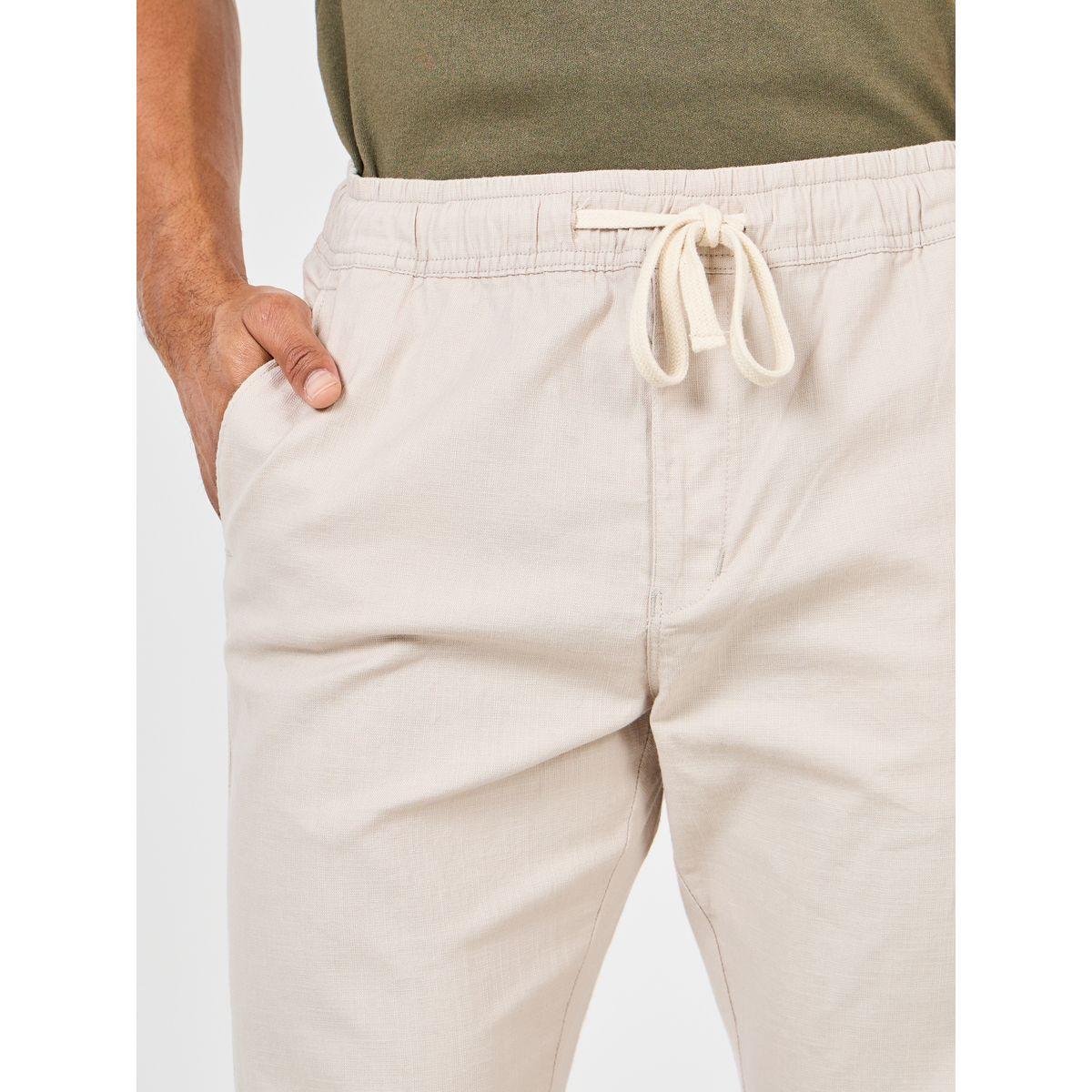 Styli Cotton Slub Relaxed Fit Ankle Length Pant-men-clothing-bottoms-joggers-image-3