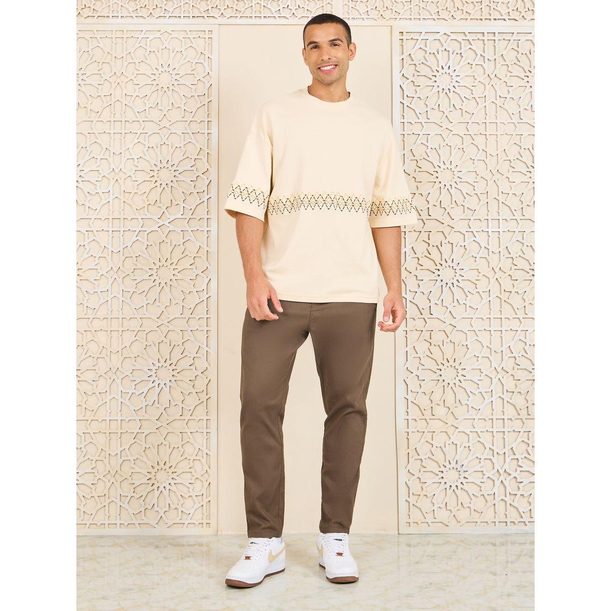 Styli Cotton Slub Relaxed Fit Ankle Length Pant-men-clothing-bottoms-trousersandchinos-trousers-image-2