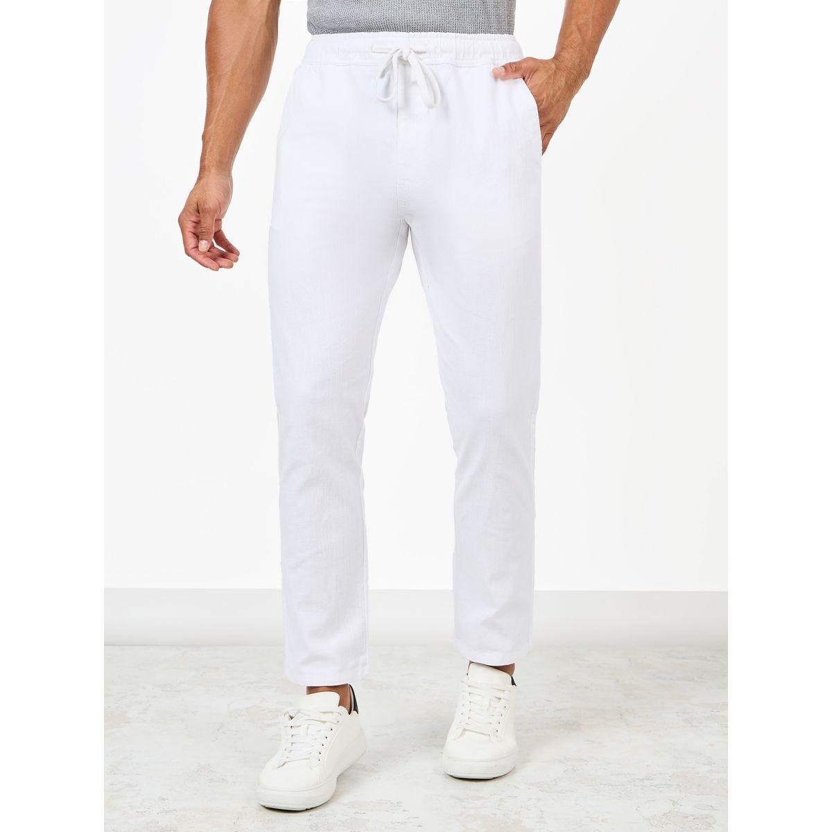 Styli Cotton Slub Relaxed Fit Ankle Length Pant-men-clothing-bottoms-trousersandchinos-trousers-image-1