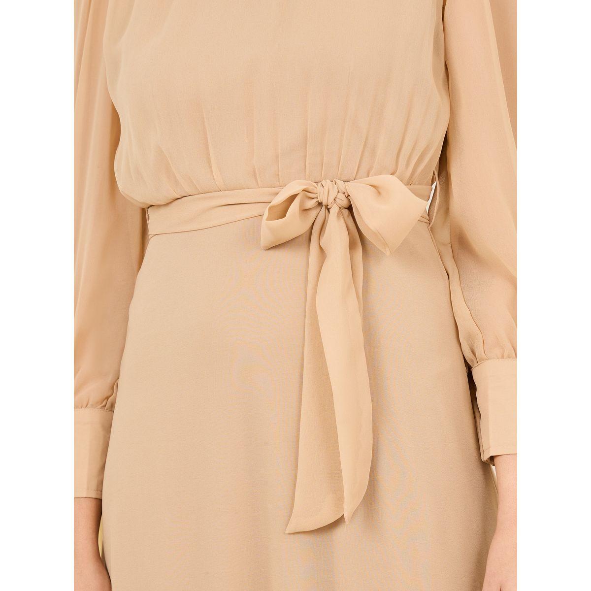 فستان طويل سادة بياقة عالية-women-clothing-dresses-image-3