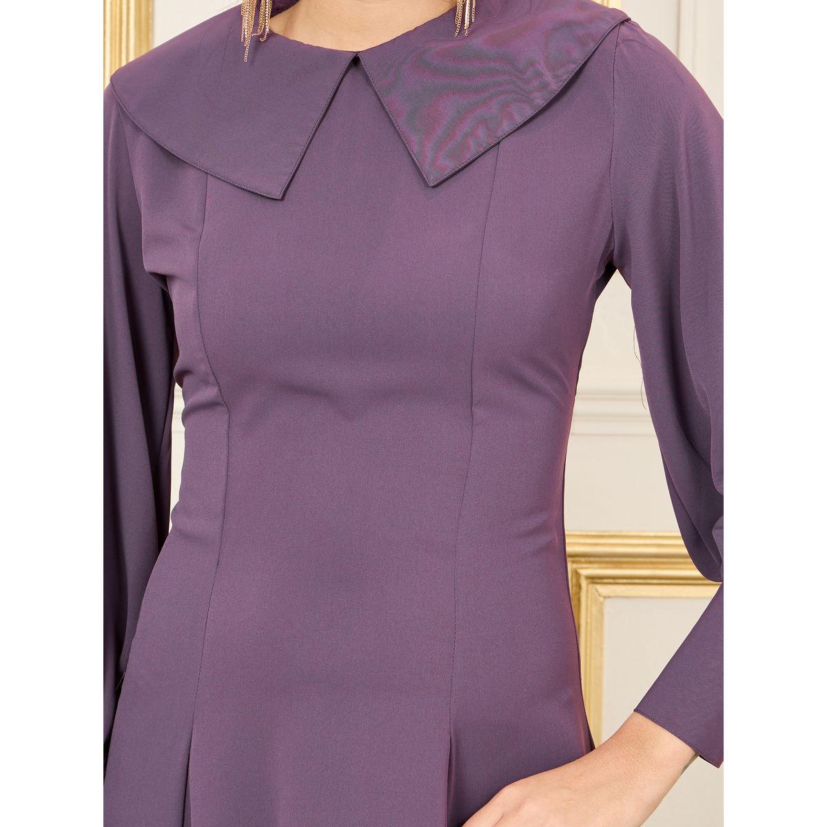 Styli Peter Pan Collar A-Line Maxi Dress-women-clothing-dresses-image-3