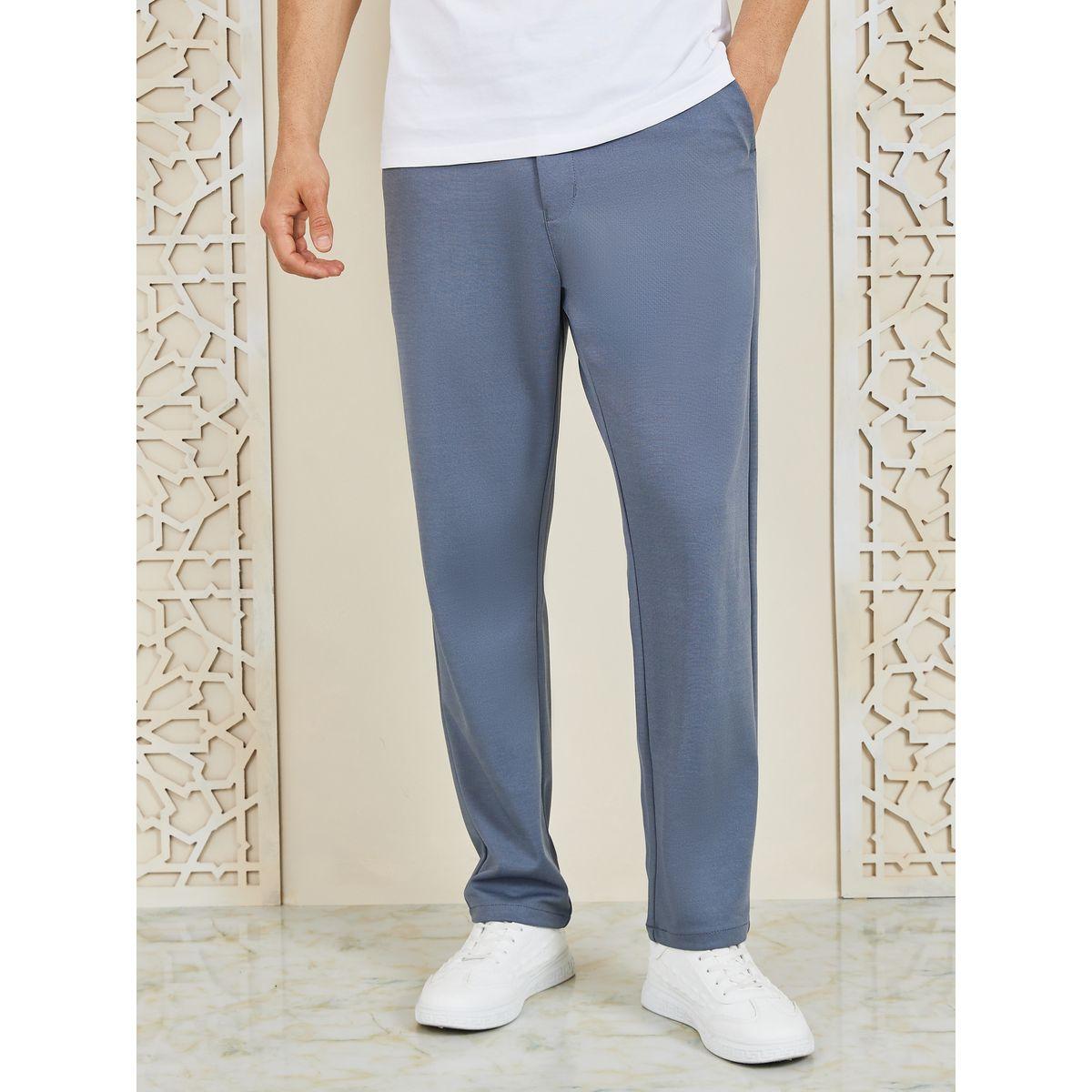 بنطال سادة محبوك بقصة سليم فت-men-clothing-bottoms-trousersandchinos-trousers-image-4