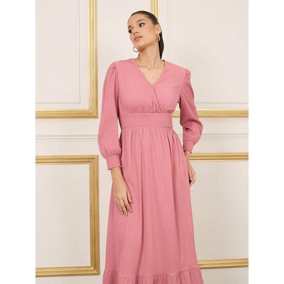 Styli Smocked Waist A-Line Maxi Dress-women-clothing-dresses-image-2