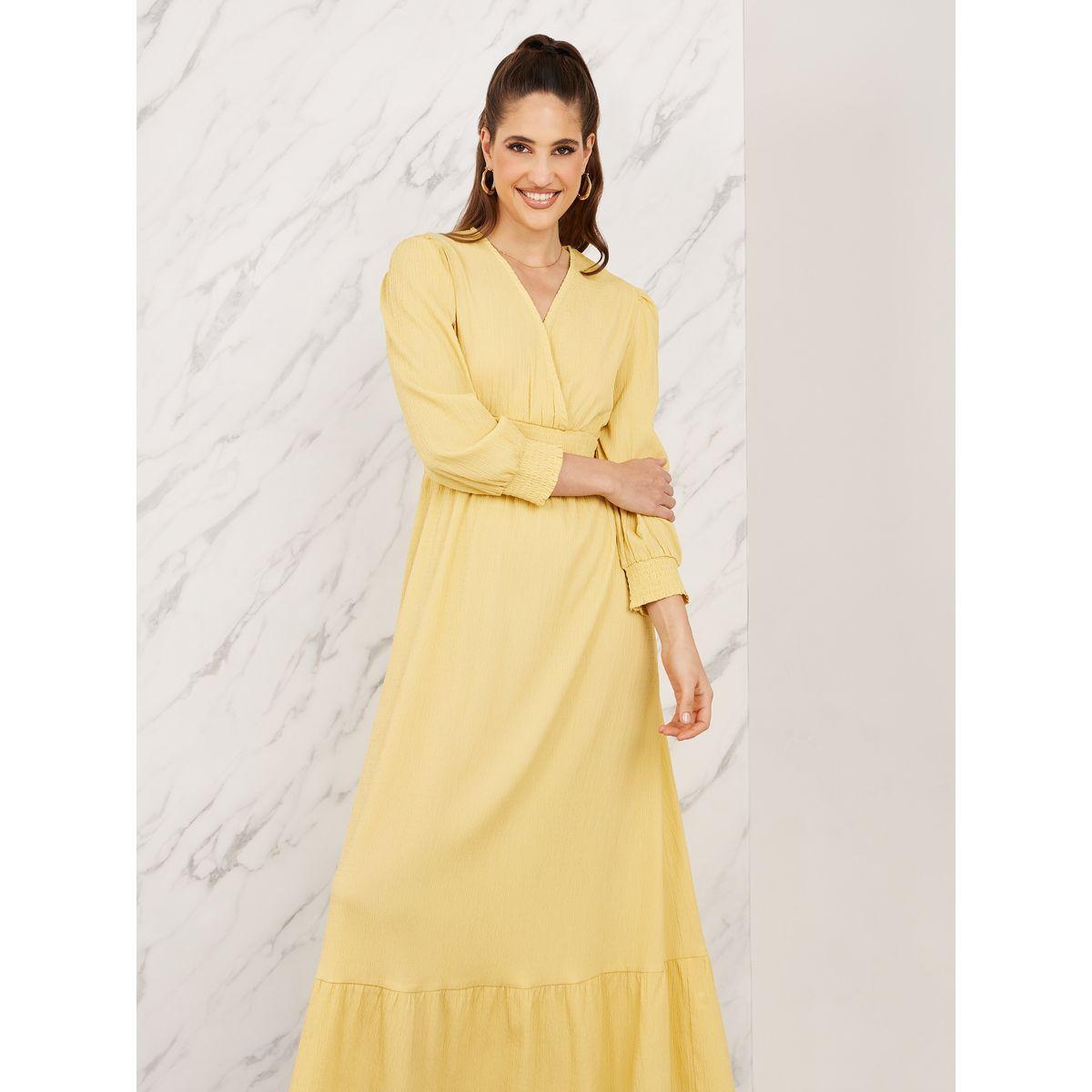 Styli Textured Smocked Waist A-Line Maxi Dress-women-clothing-dresses-image-2