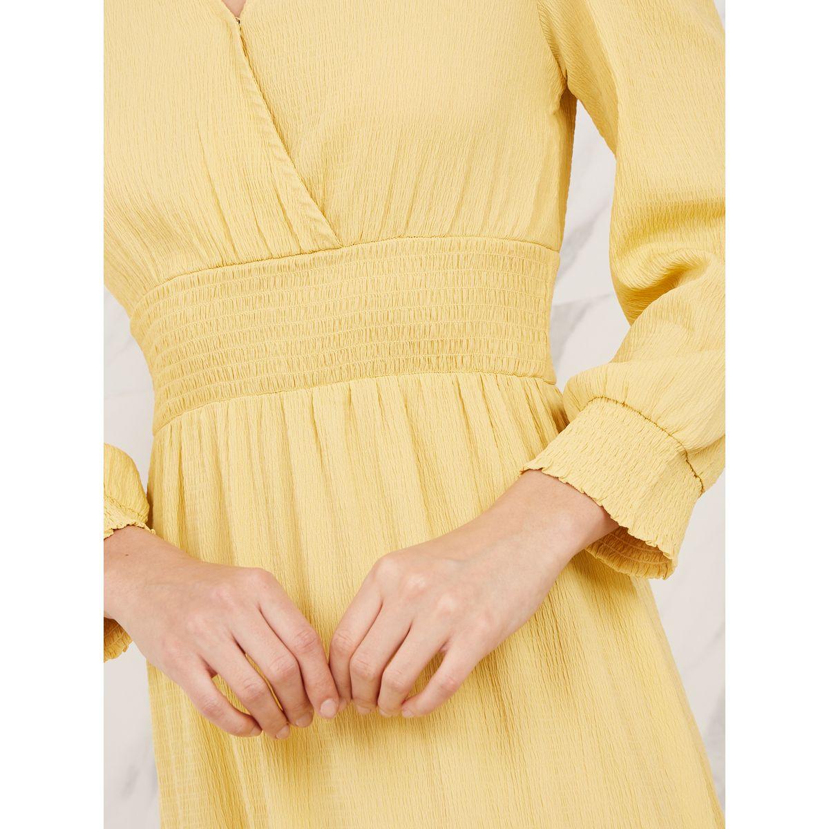 Styli Textured Smocked Waist A-Line Maxi Dress-women-clothing-dresses-image-3