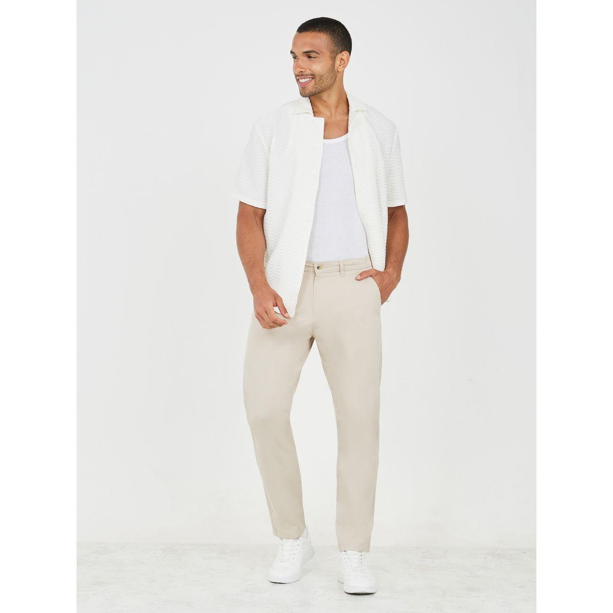 Styli Solid Slim Fit Cotton Stretch Chino-men-clothing-bottoms-trousersandchinos-chinos-image-2
