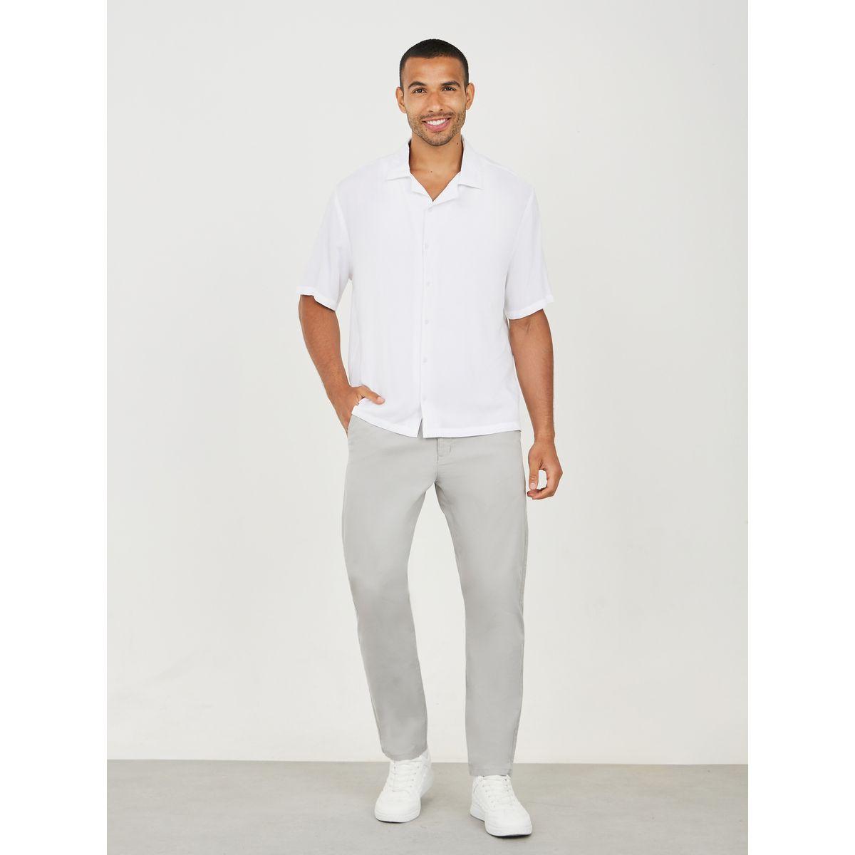 Styli Solid Slim Fit Cotton Stretch Chino-men-clothing-bottoms-trousersandchinos-chinos-image-2