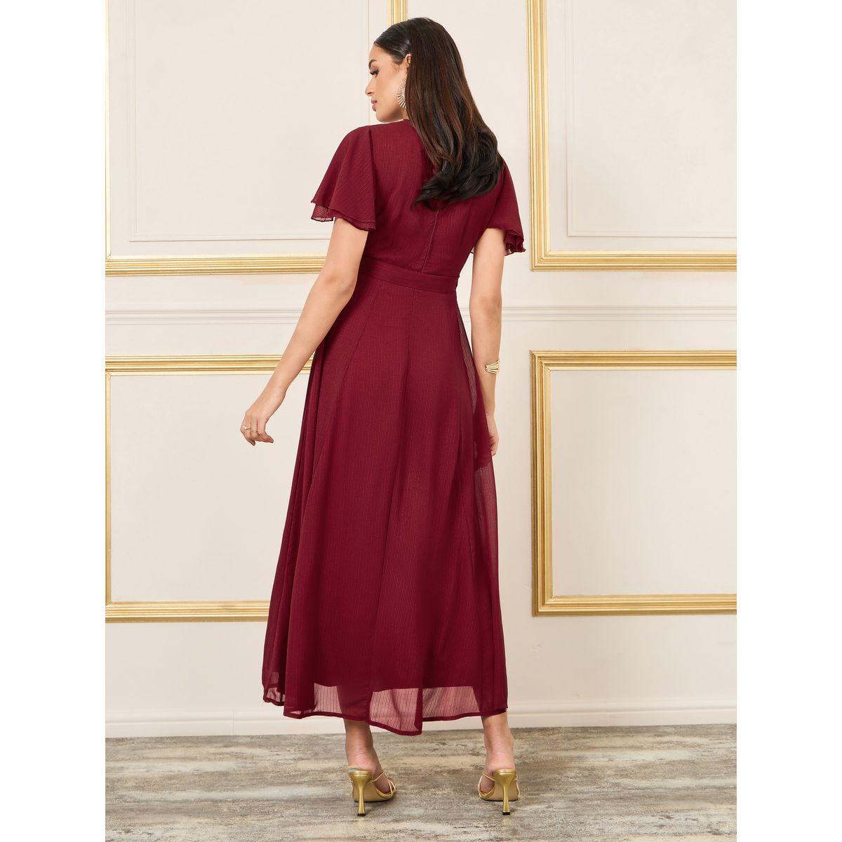 فستان طويل مخطط مع حزام خصر-women-clothing-dresses-image-4