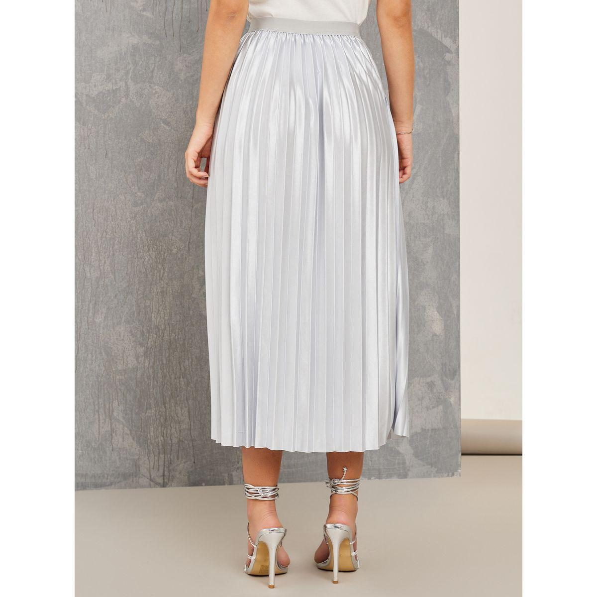 Styli Pleated Shiny Maxi Skirt-women-clothing-bottoms-skirts-image-4