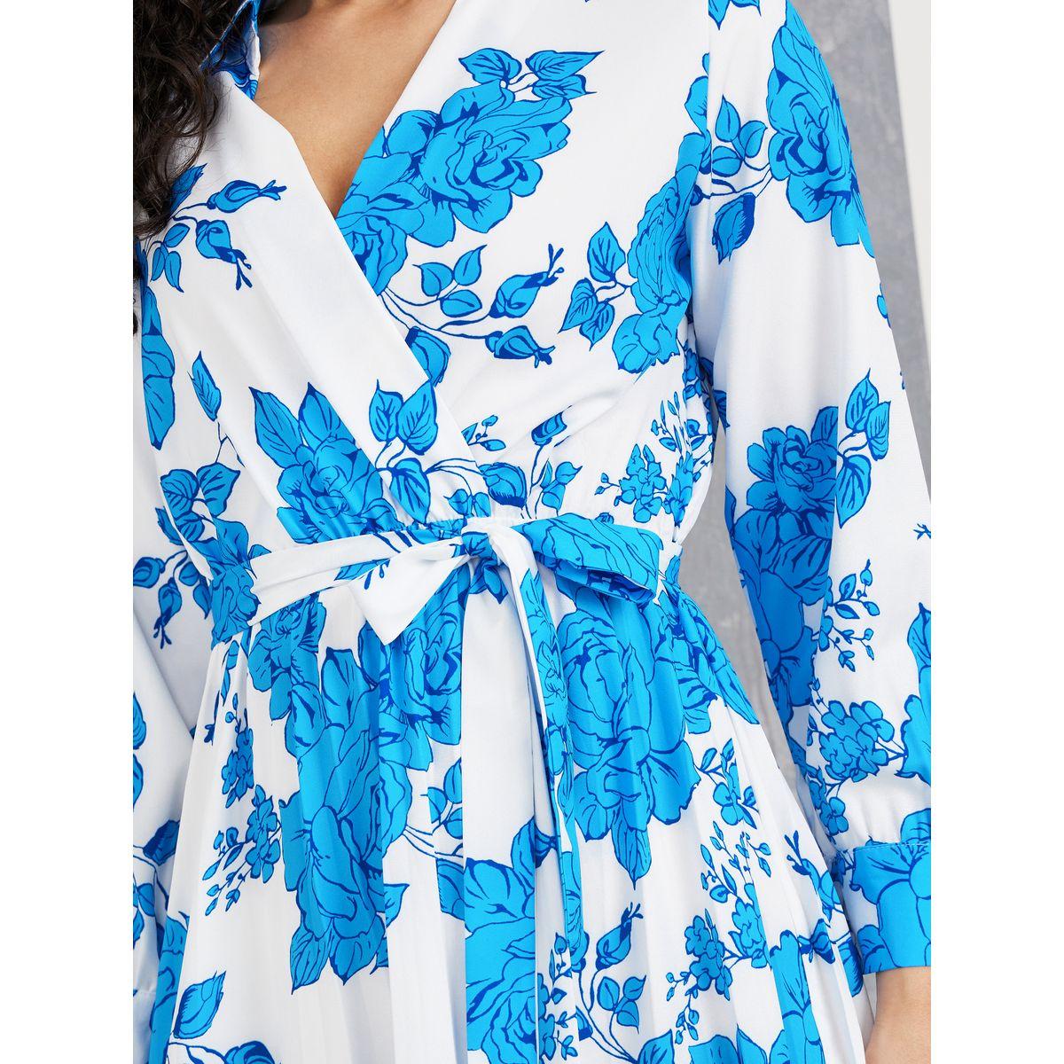 Styli Floral Print A-Line Wrap Midi Dress-women-clothing-dresses-image-3