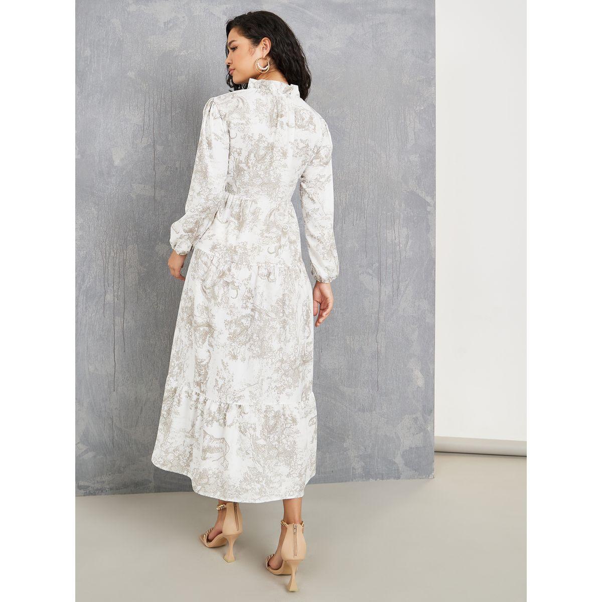 فستان طويل بطبعة مجردة واكمام طويلة-women-clothing-dresses-image-4