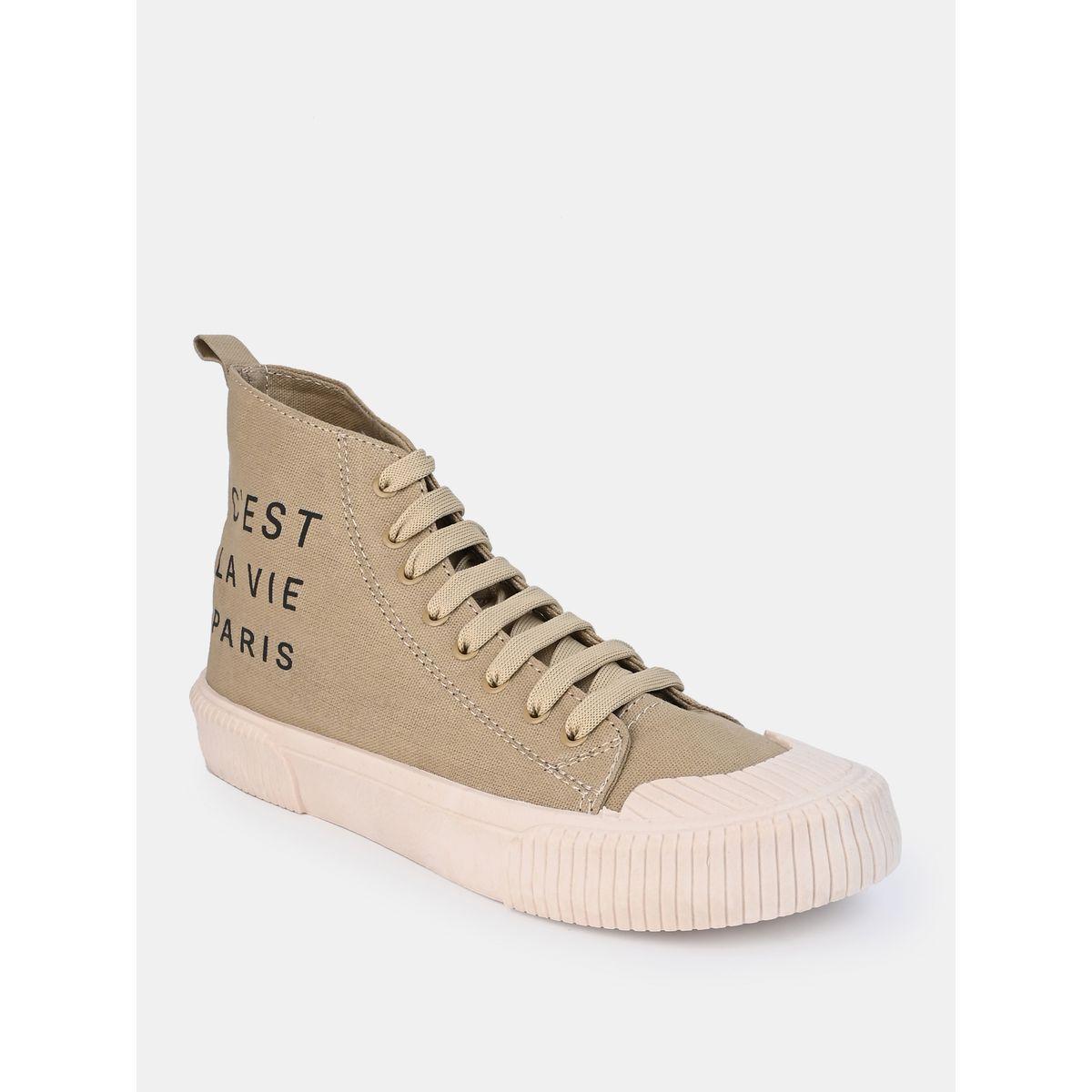 Styli High Top Slogan Print Casual Canvas Shoes-men-shoes-sneakers-image-3