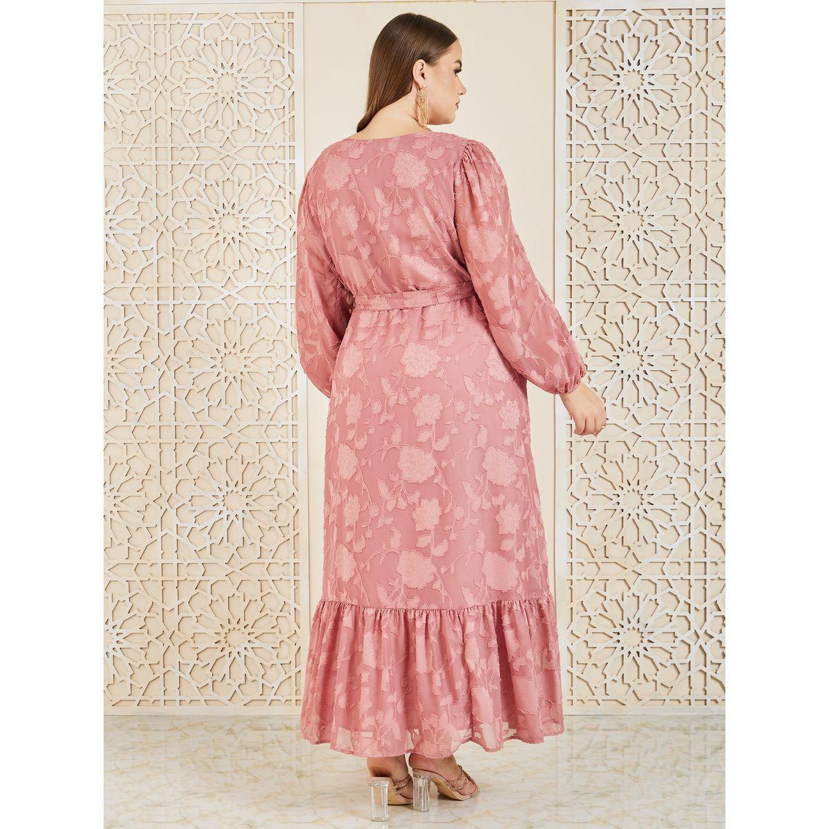 Styli Plus Floral Burnout Texture A-Line Maxi Dress-women-clothing-dresses-image-4