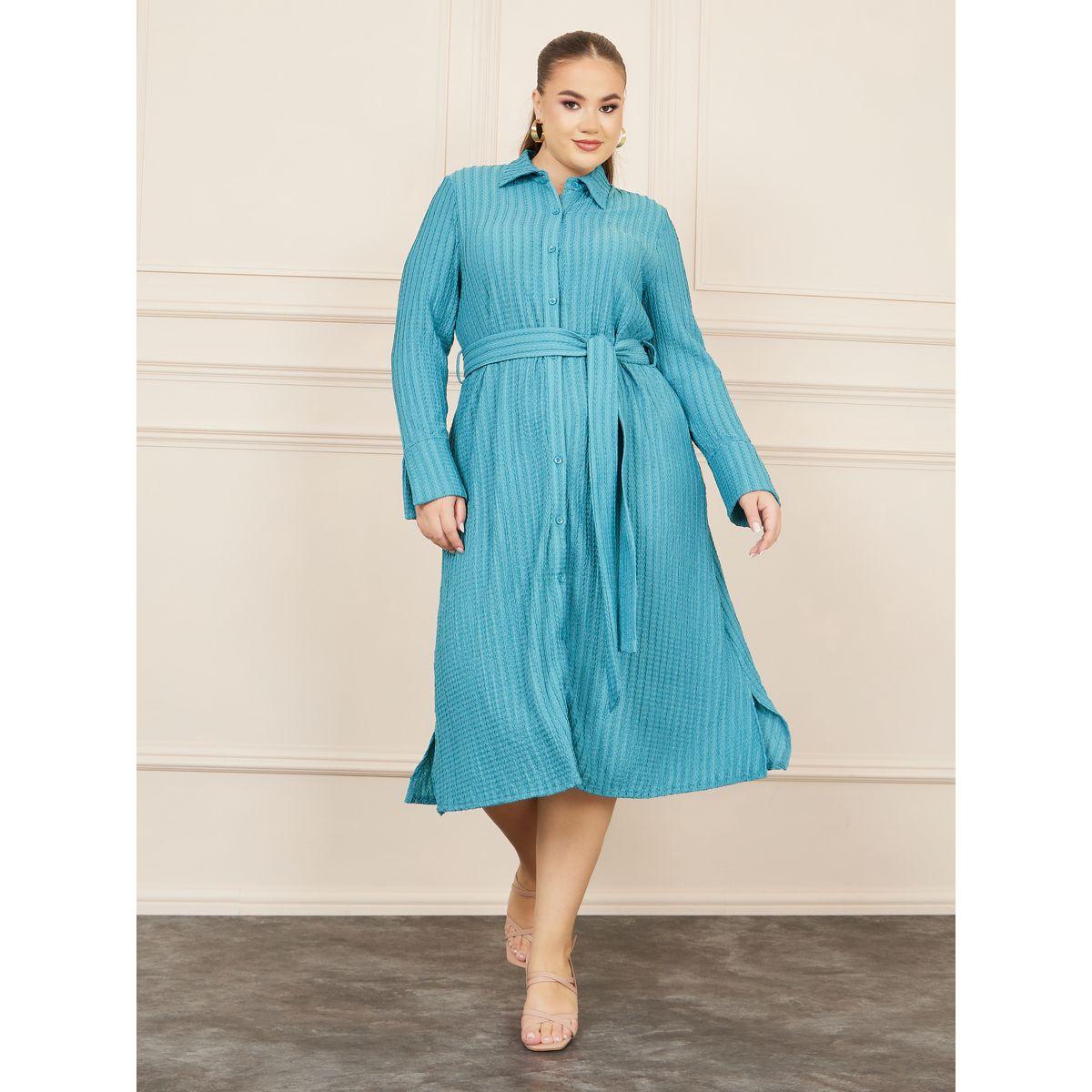 Styli MAXI Print Long Sleeves Straight Wrap Hem Dress-women-clothing-dresses-image-1