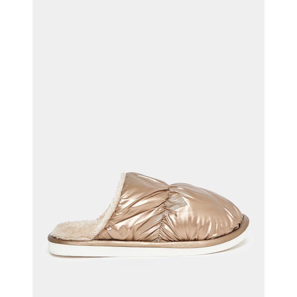 Styli Quilted Fluff Lined Bedroom Slippers-women-shoes-bedroomslippers-image-2