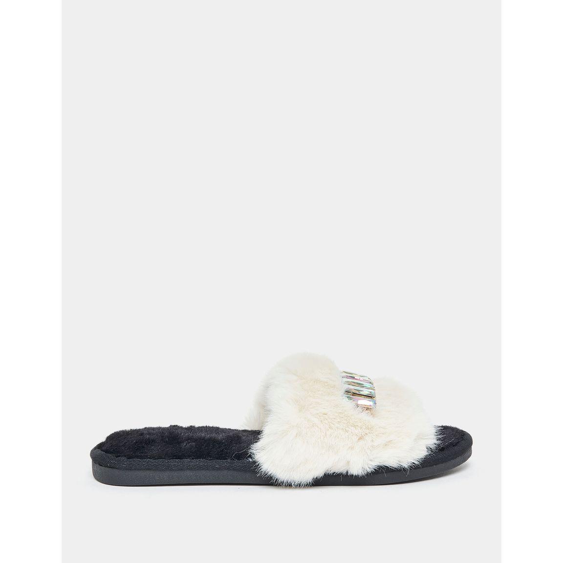 Styli Chunky Sparkle Trim Bedroom Slippers-women-shoes-bedroomslippers-image-1