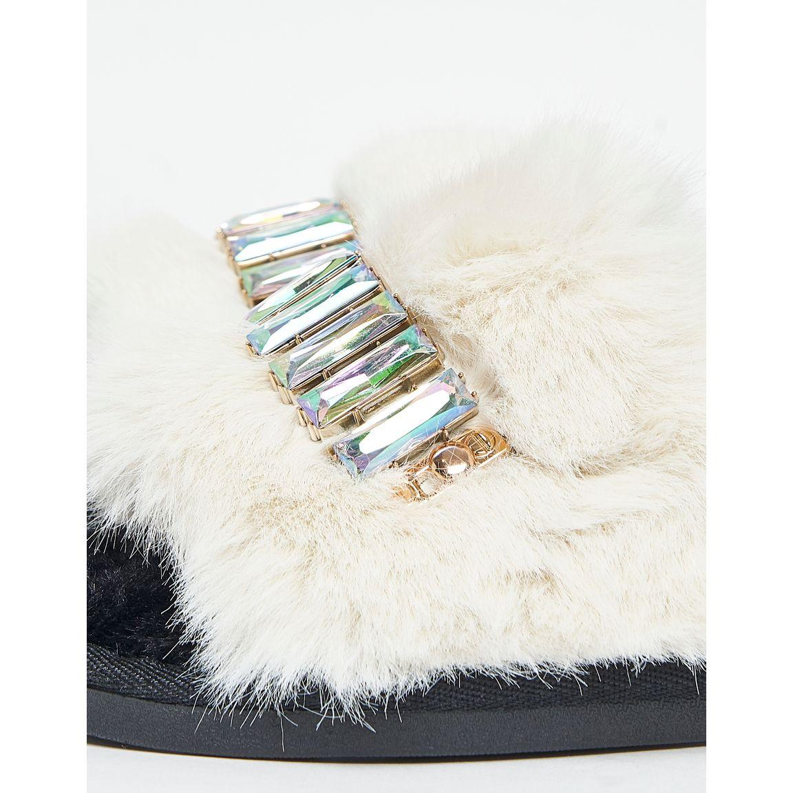 Styli Chunky Sparkle Trim Bedroom Slippers-women-shoes-bedroomslippers-image-4