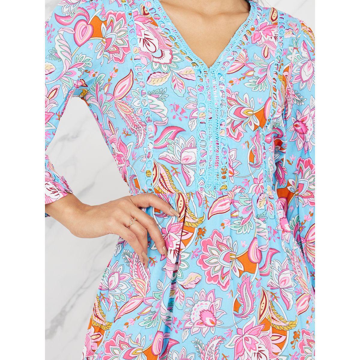 Styli Lace Detail Floral Print A-Line Maxi Dress-women-clothing-dresses-image-3