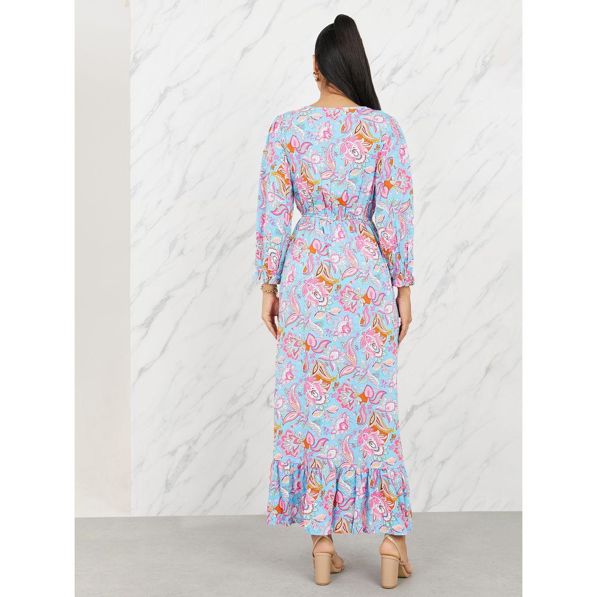 Styli Lace Detail Floral Print A-Line Maxi Dress-women-clothing-dresses-image-4