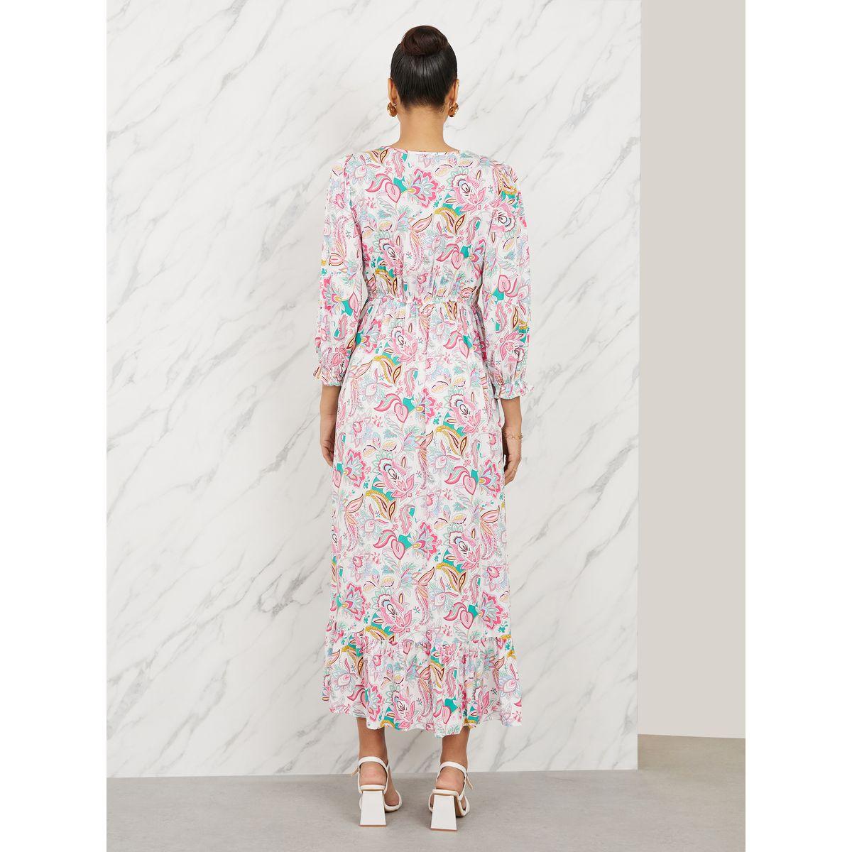 Styli Lace Detail Floral Print A-Line Maxi Dress-women-clothing-dresses-image-4