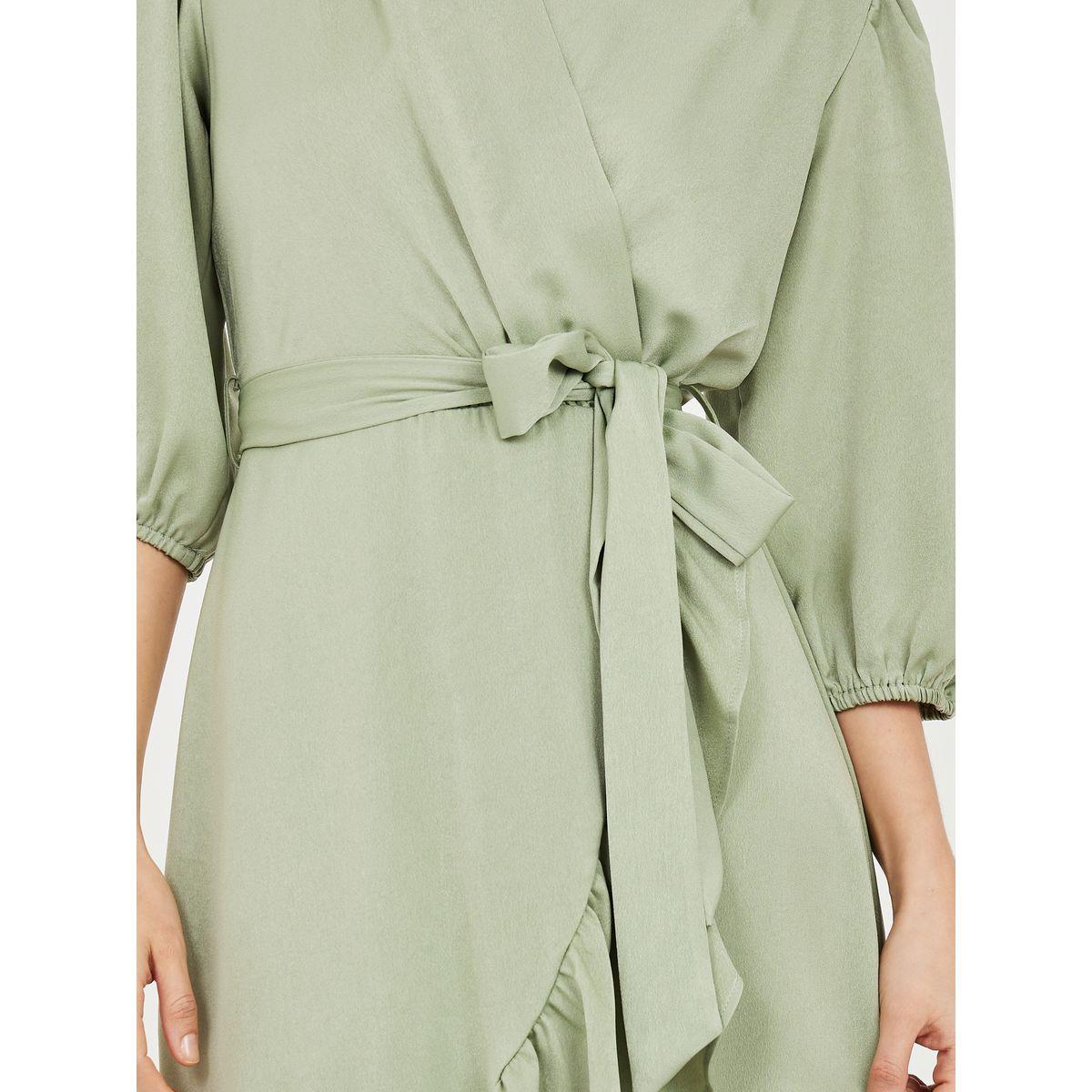 Styli Frill Hem Self Tie Up A-Line Midi Dress-women-clothing-dresses-image-3