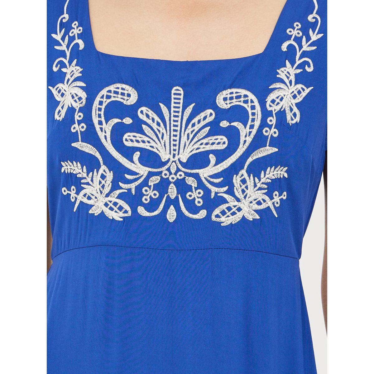 Styli Embroidered Cap Sleeve Square Neck A-Line Maxid Dress-women-clothing-dresses-image-3
