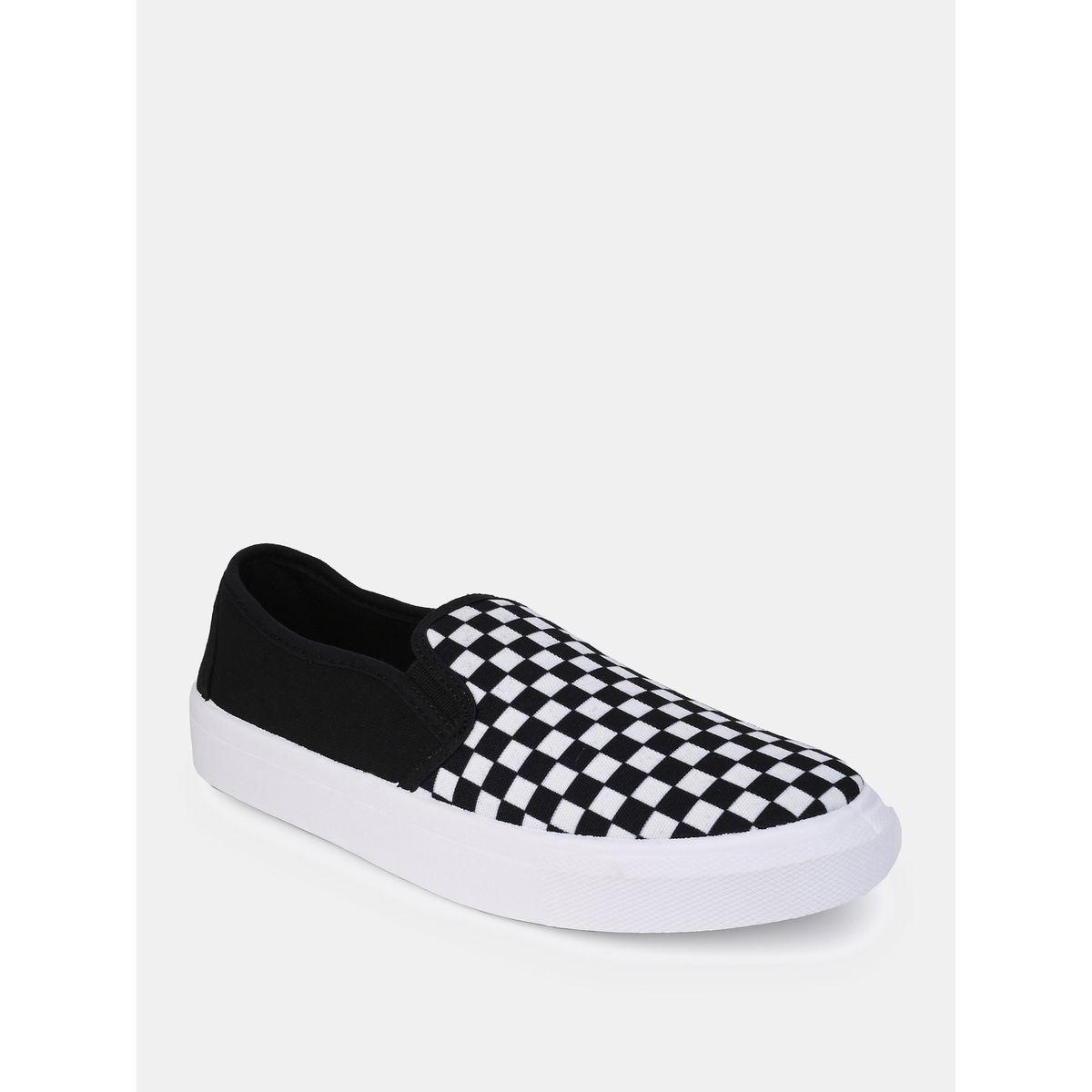 Styli Checkerboard Canvas Slip On Shoes-men-shoes-sneakers-image-2