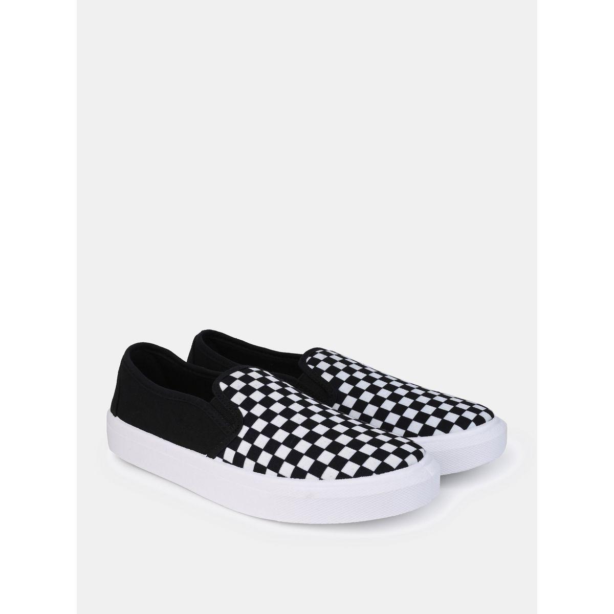 Styli Checkerboard Canvas Slip On Shoes-men-shoes-sneakers-image-3