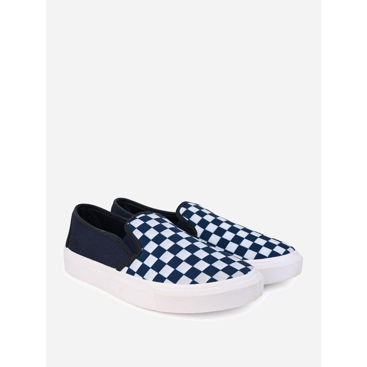 حذاء كانفاس سهل الارتداء مع طبعة مربعات-men-shoes-sneakers-image-2