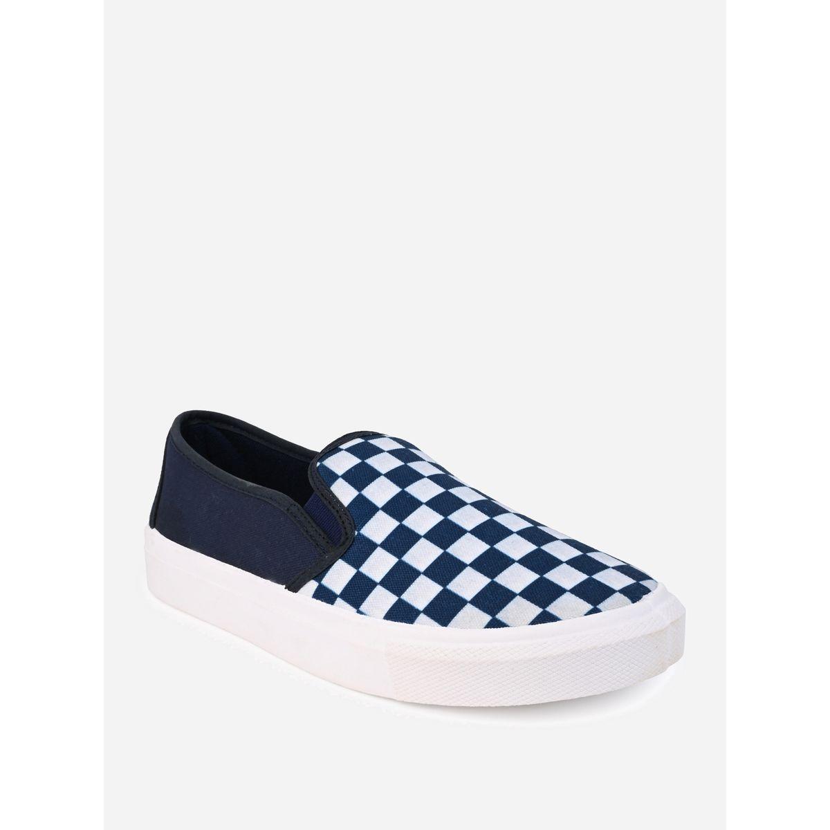حذاء كانفاس سهل الارتداء مع طبعة مربعات-men-shoes-sneakers-image-3