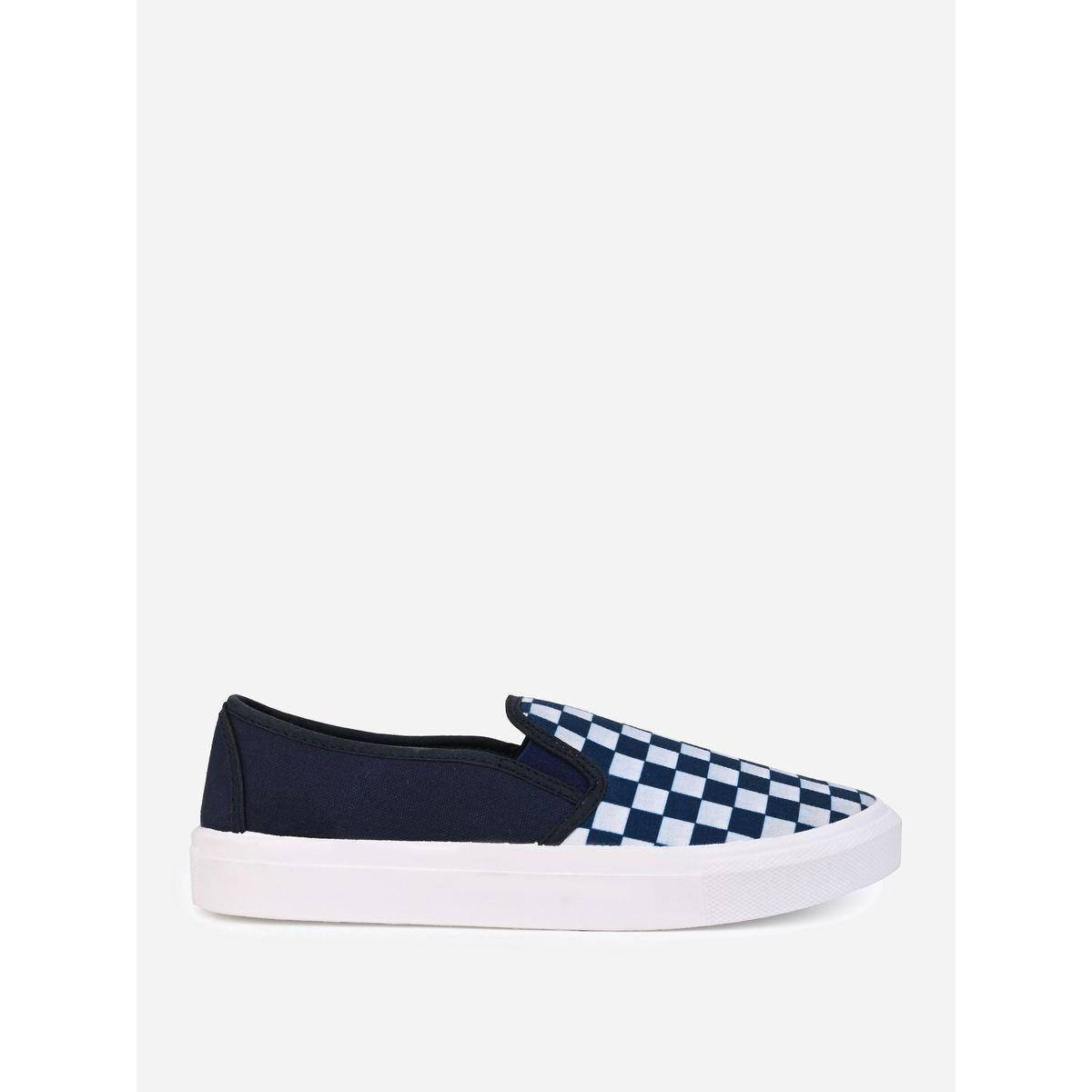Styli Checkerboard Canvas Slip On Shoes-men-shoes-sneakers-image-7