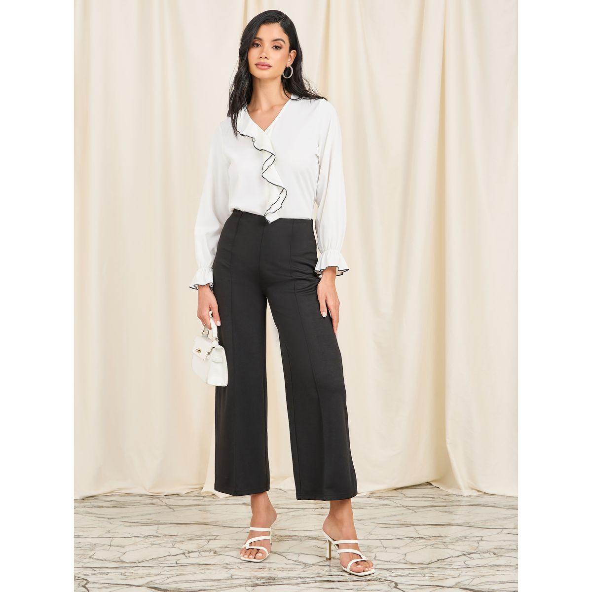 بلوزة بأزرار غلق واكمام طويلة-women-clothing-shirtsandblouses-blouses-image-2