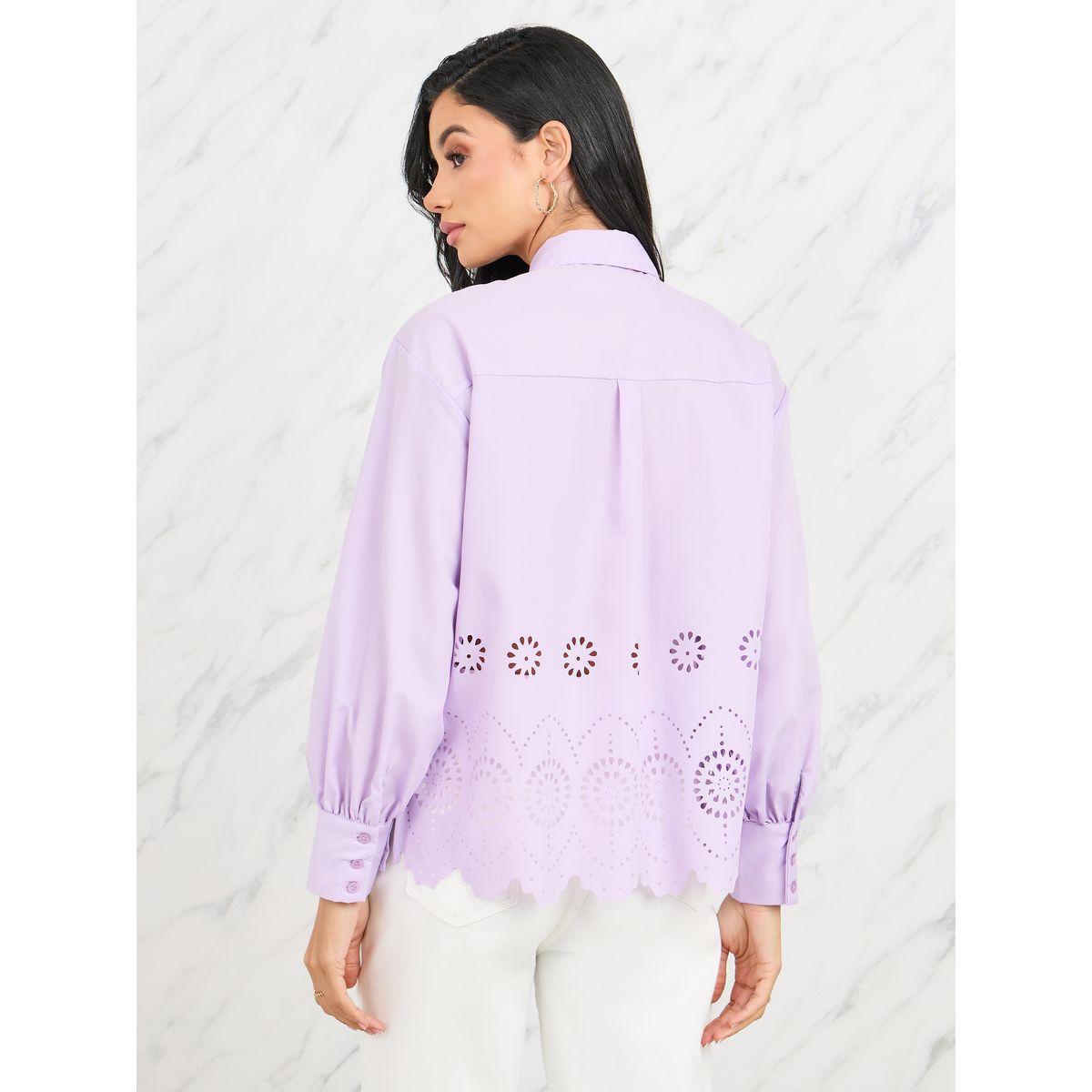 بلوزة واسعة بتفاصيل فتحات وجيب-women-clothing-shirtsandblouses-shirts-image-5
