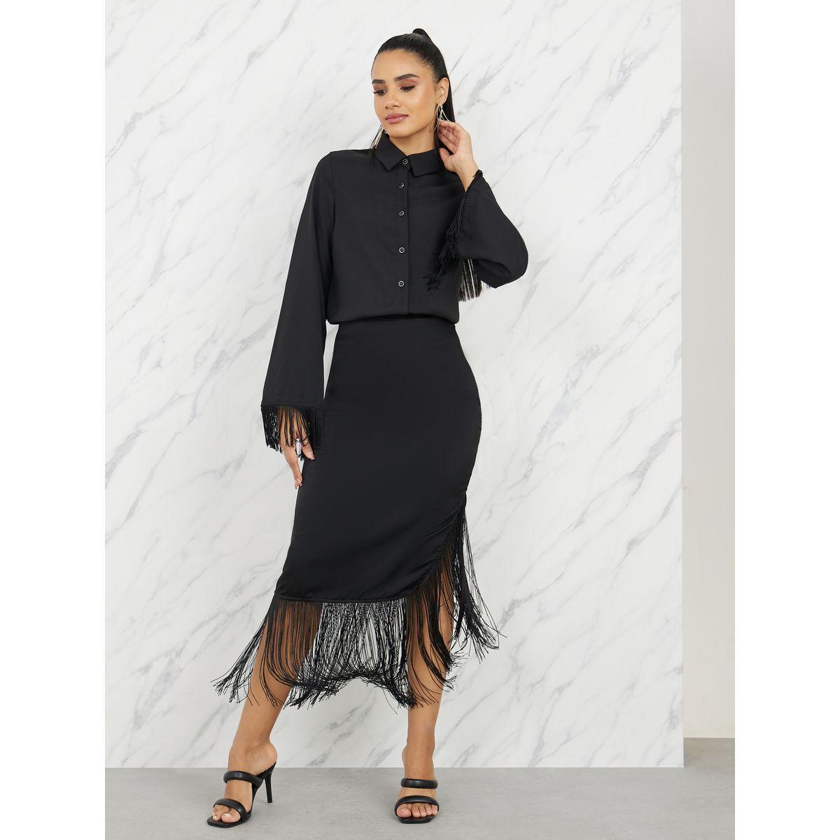 Styli Limited Fringe Trim Detail Relaxed Fit Shirt-women-clothing-shirtsandblouses-shirts-image-3